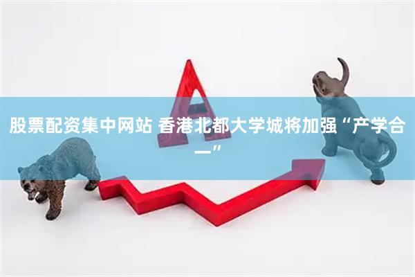 股票配资集中网站 香港北都大学城将加强“产学合一”